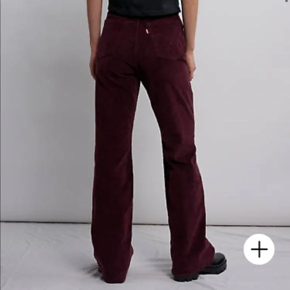 Levi's RIBCAGE BOOTCUT CORDUROY WOMEN'S PANTS high waist 27 - Picture 2 of 6